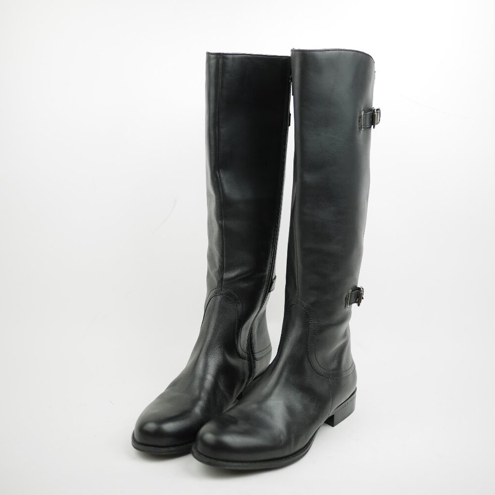 NATURALIZER Women's 7.5 - Black leather knee high boots boots shoes JAMISON